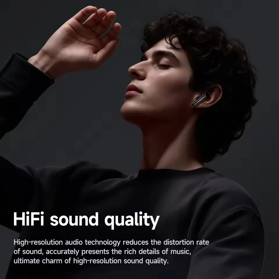 Hoco EQ33 Gem Wireless Earbuds with App Control – Black — ছবি ৩