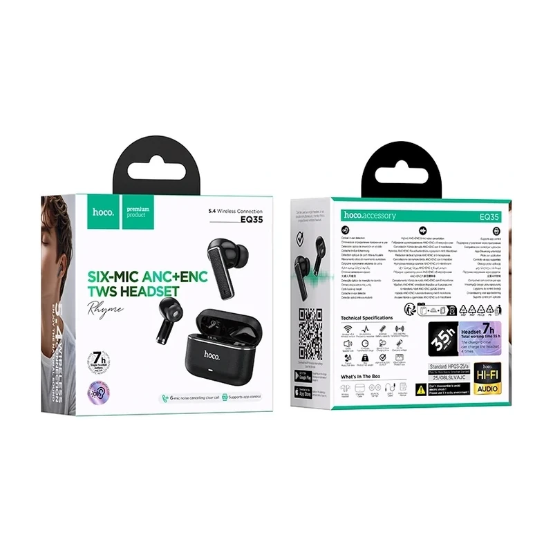 EQ35 Rhyme TWS Earbuds | ANC+ENC | Official BD Price — ছবি ৭