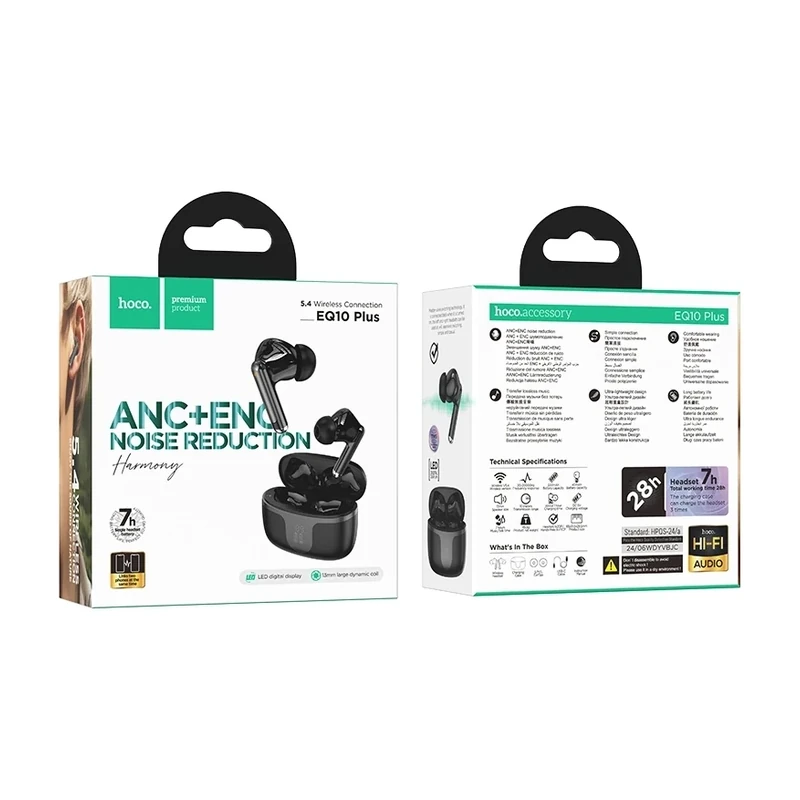 EQ10 Plus Harmony True Wireless Earbuds | ANC+ENC Noise Reduction | 7-Hour Playtime — ছবি ৪
