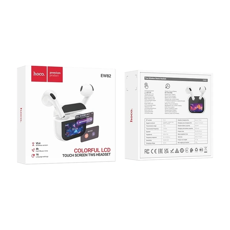 Hoco EW82 Sparkle Touch Screen True Wireless Earbuds — ছবি ৯