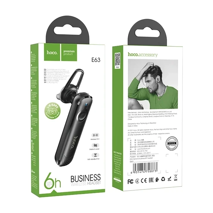 Hoco E63 Diamond Business BT Headset — ছবি ৬