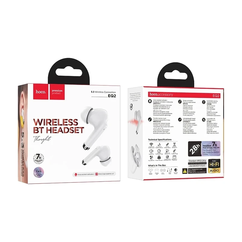 Hoco EQ2 Thought True Wireless BT Headset — ছবি ৯