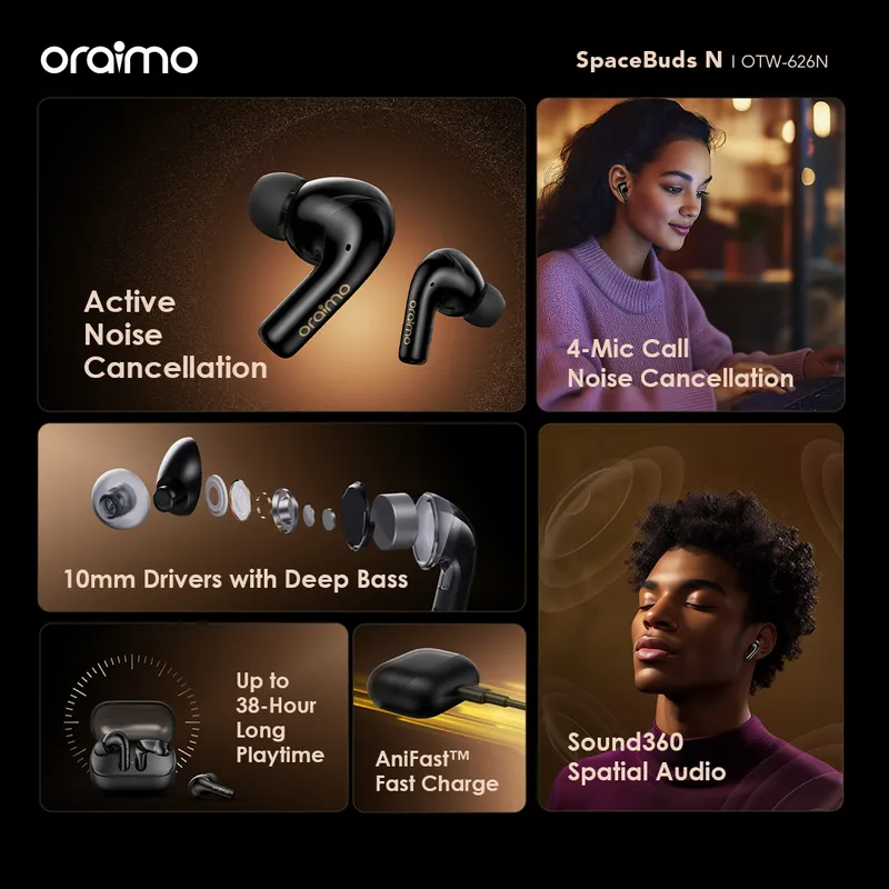 SpaceBuds N ANC True Wireless Earbuds — ছবি ৩