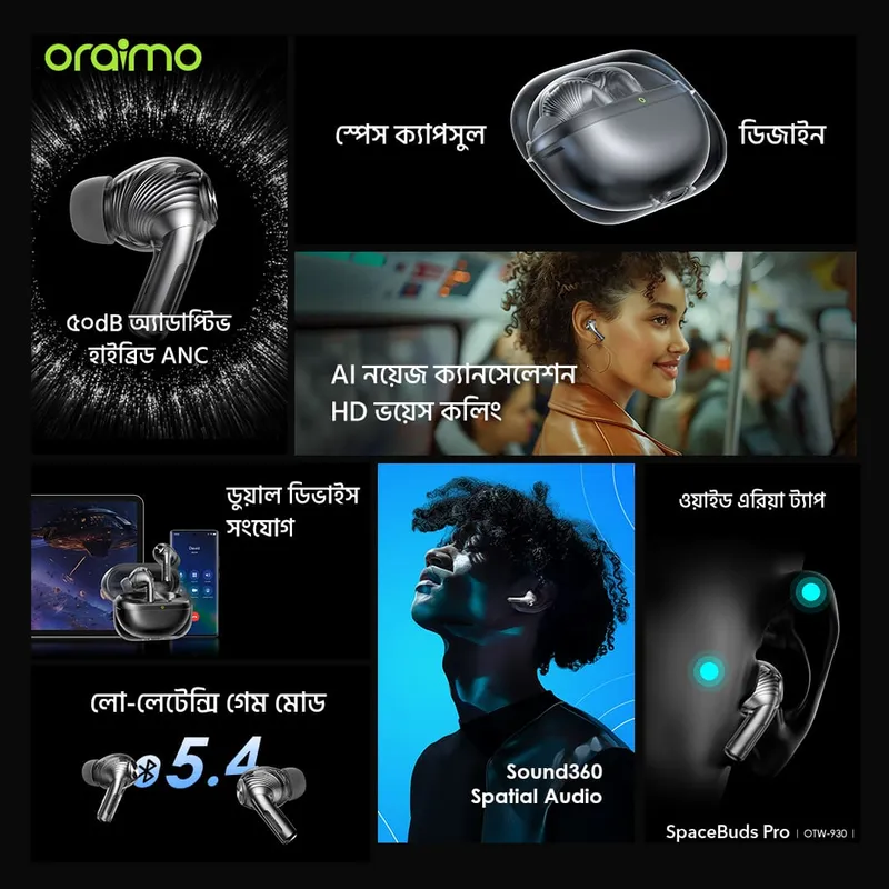 SpaceBuds Pro Hybrid ANC True Wireless Earbuds — ছবি ৪