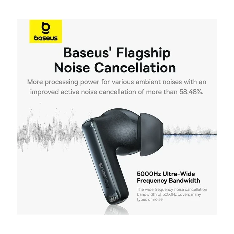 Baseus Bowie M2s Pro True Wireless Earphones Cluster Black — ছবি ২