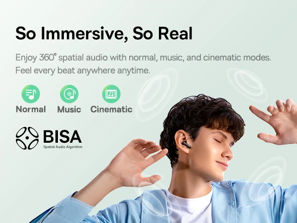 Baseus TWS Bass EP 10 Noise Cancellation 41hrs Long battery Life Super Bass Earbuds A0010708 — ছবি ৩