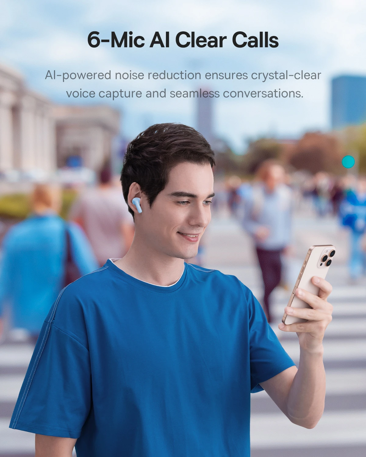 Baseus TWS Bass Ep10 Pro SuperBass Crystal Clear Detail Sound 55hrs Long battery NC ENC Black — ছবি ৬