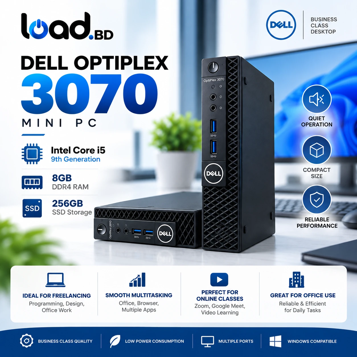 Dell OptiPlex 3070 Mini PC — Compact Size, Serious Performance!