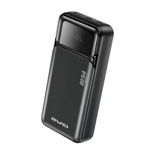 Awei PA‑92 20000mAh 22.5W Fast Charging Power Bank — Power banks (Black)