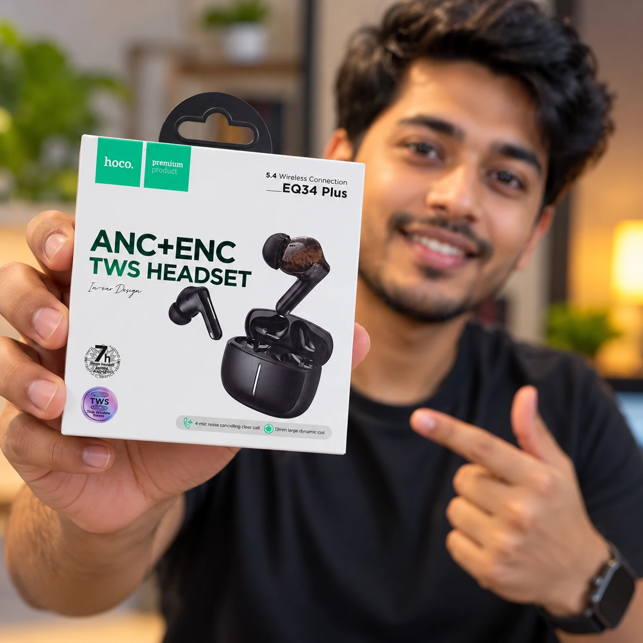 EQ34 Plus Rima ANC+ENC TWS Earbud (App Supported) | Long 7-Hour Playtime & Bluetooth 5.4 — photo 2